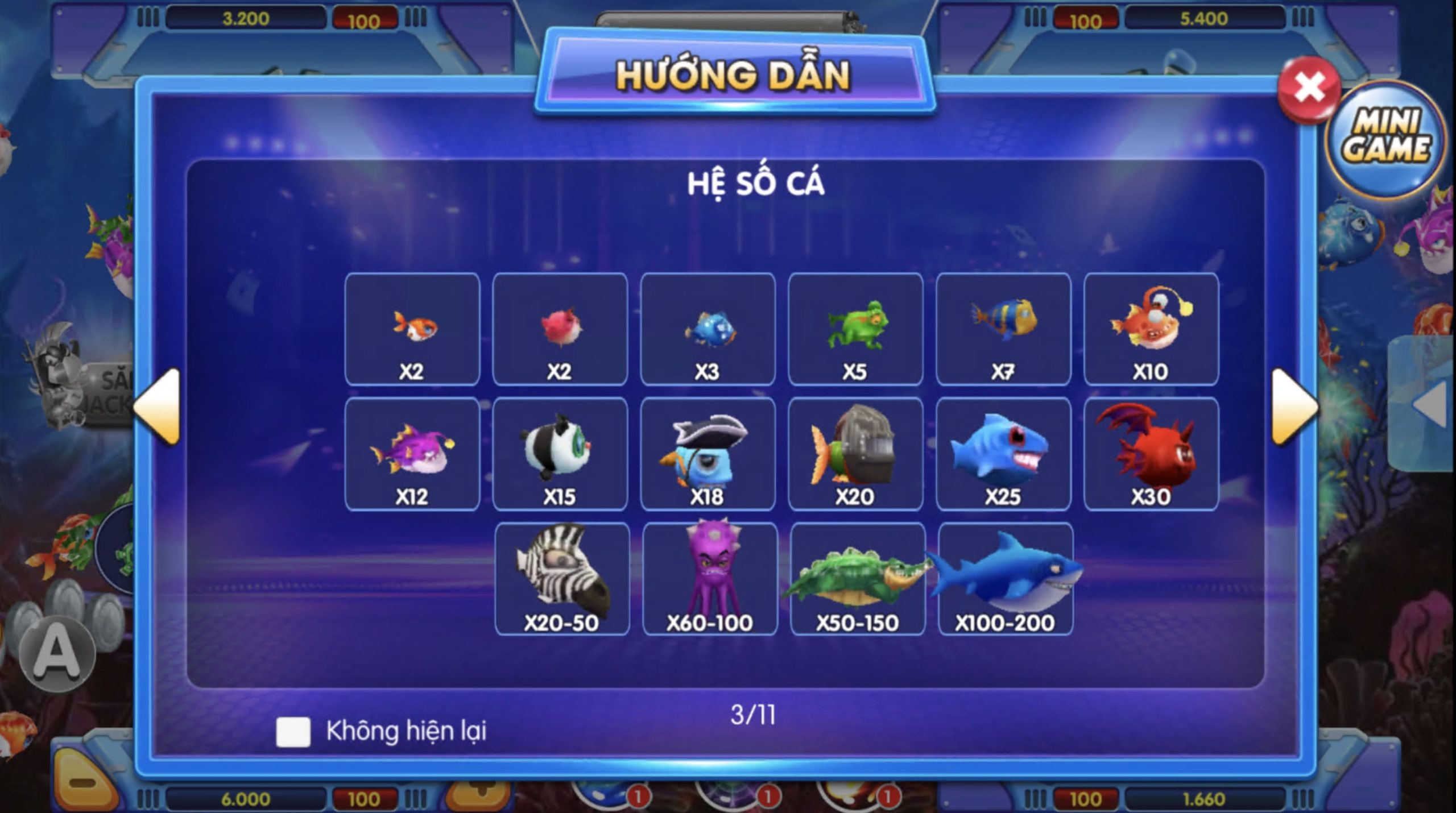 Hệ số cá game bắn cá Rồng