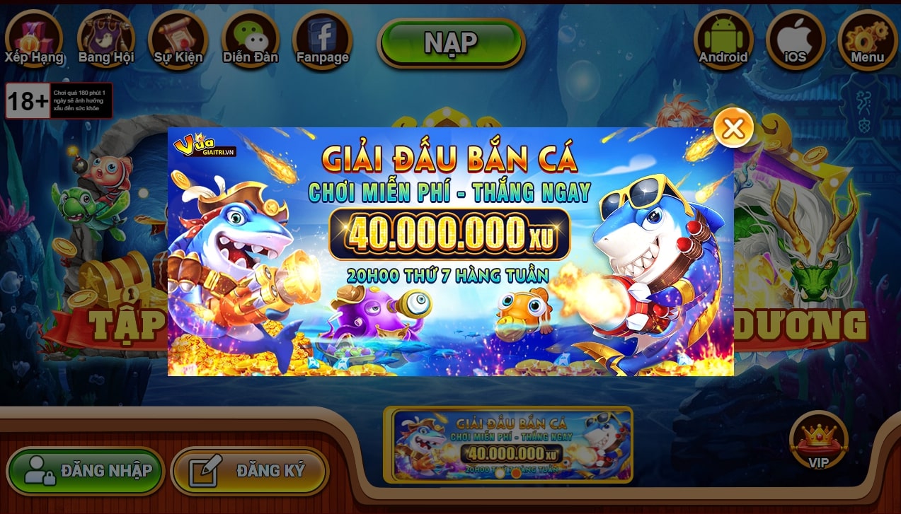 Game Vua Săn Cá với nhiều ưu đãi và event hấp dẫn