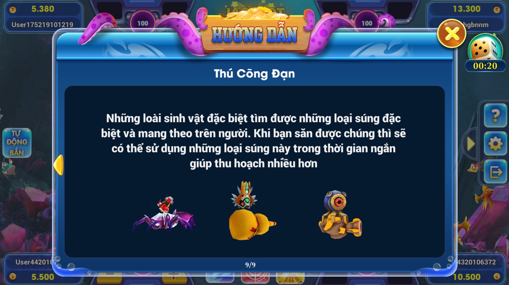 Bắn hạ những Linh Thú này, bạn sẽ được thưởng 1 lần bắn súng cực xịn