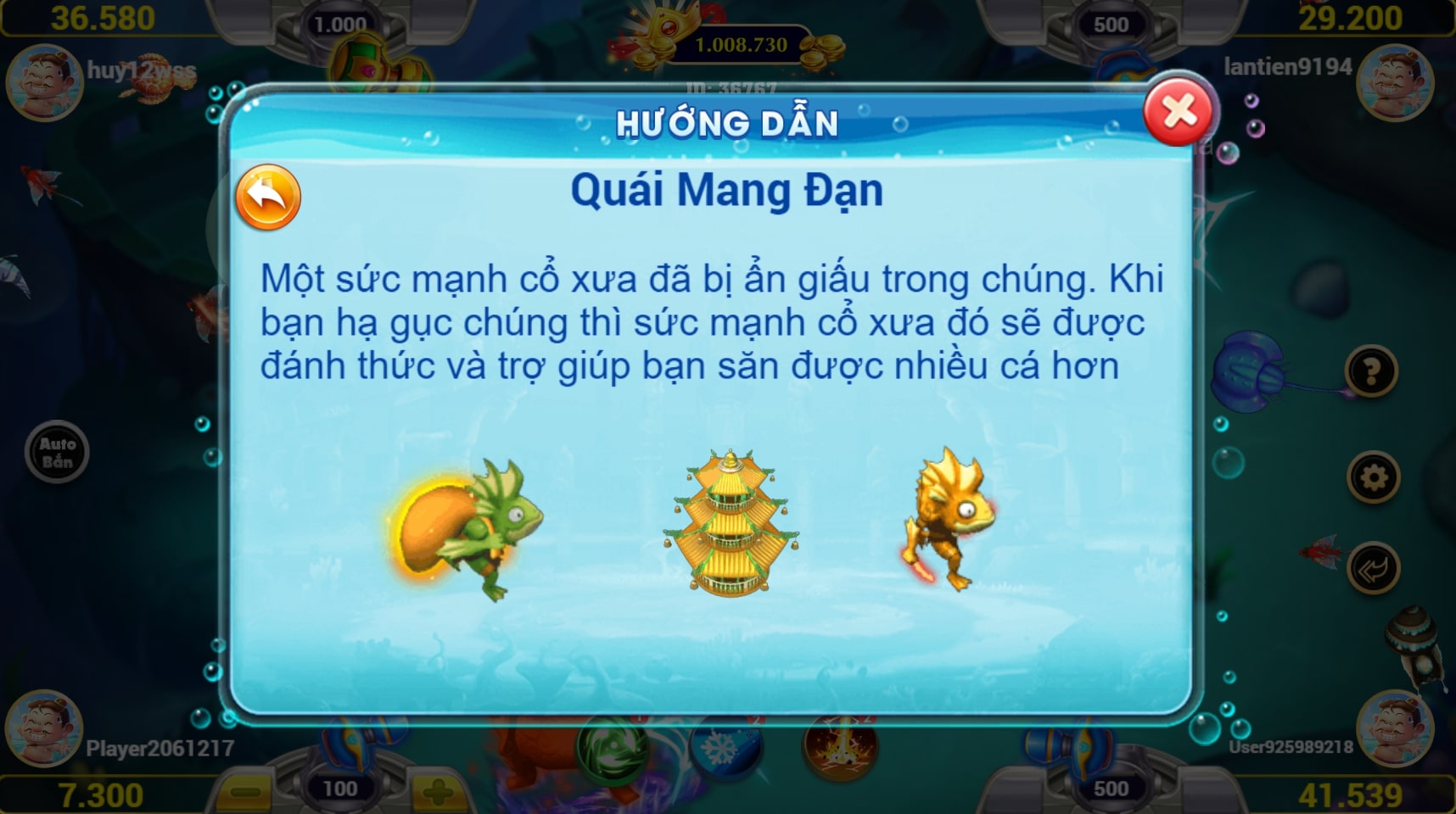 Hạ gục cá mang đạn để sở hữu sức mạnh cho súng