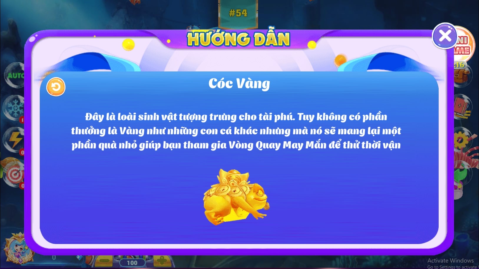 Săn cóc vàng để nổ hũ nhận thưởng