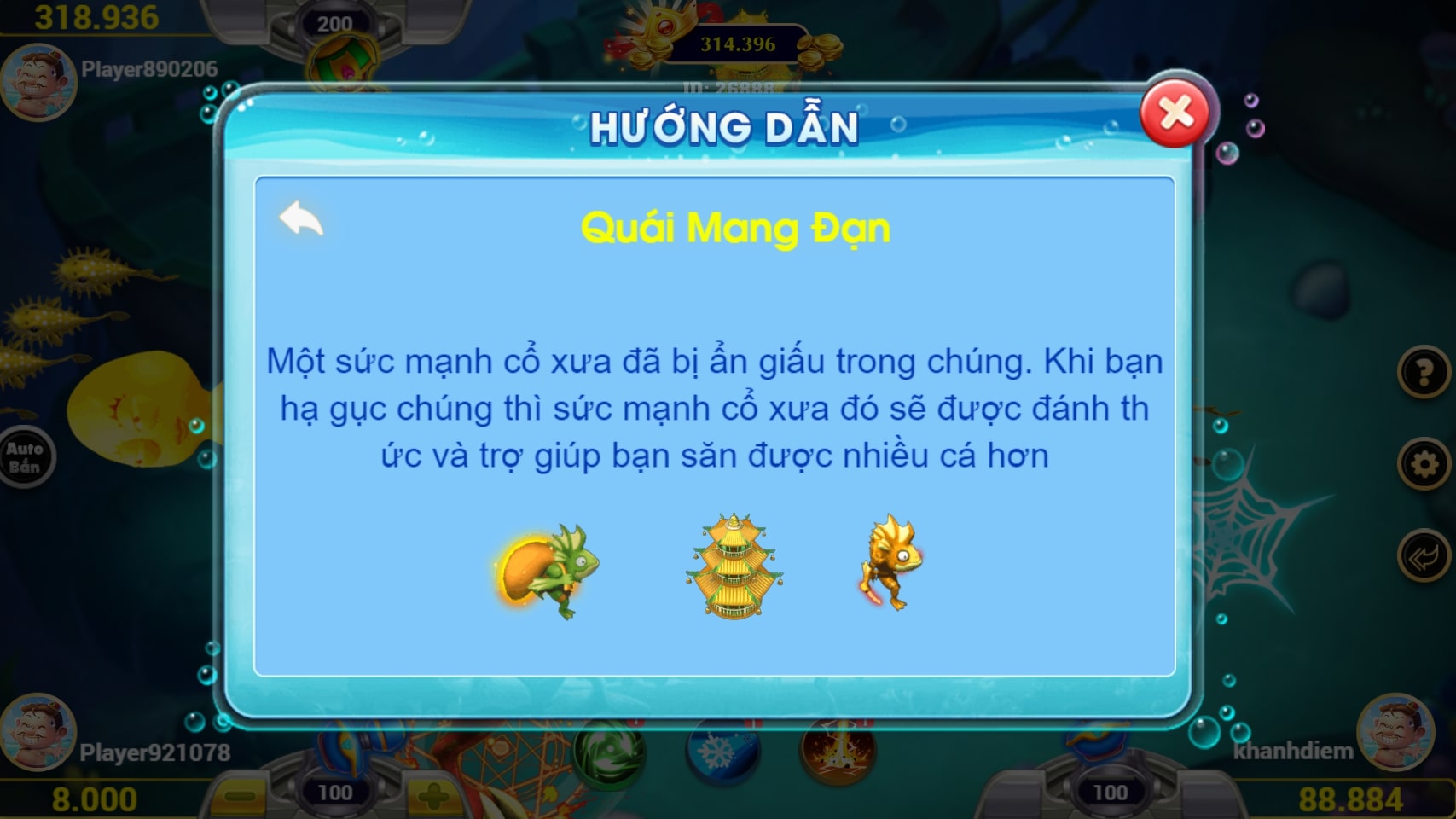 Hướng dẫn các quái mang đạn