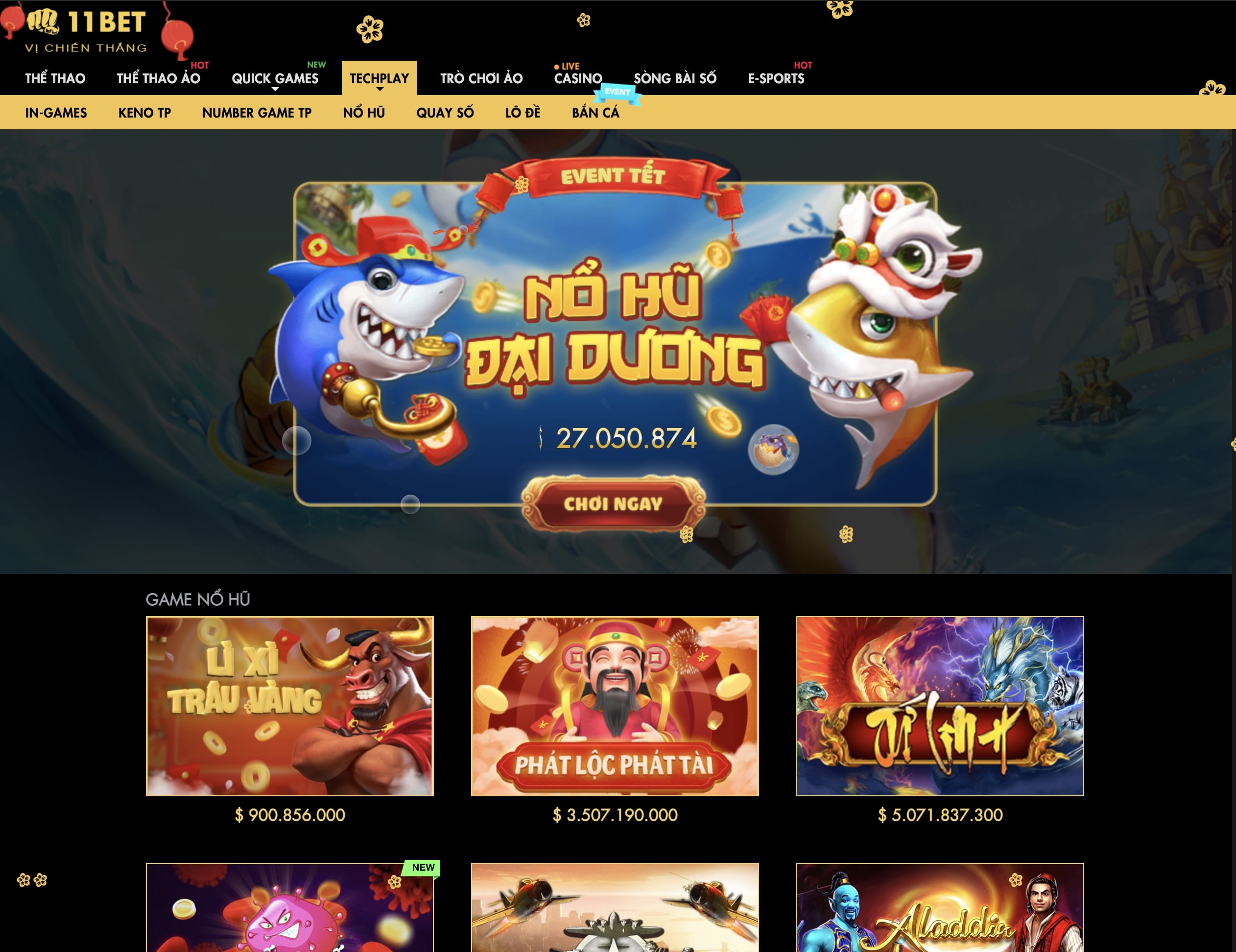 Hệ thống game đa dạng, hấp dẫn