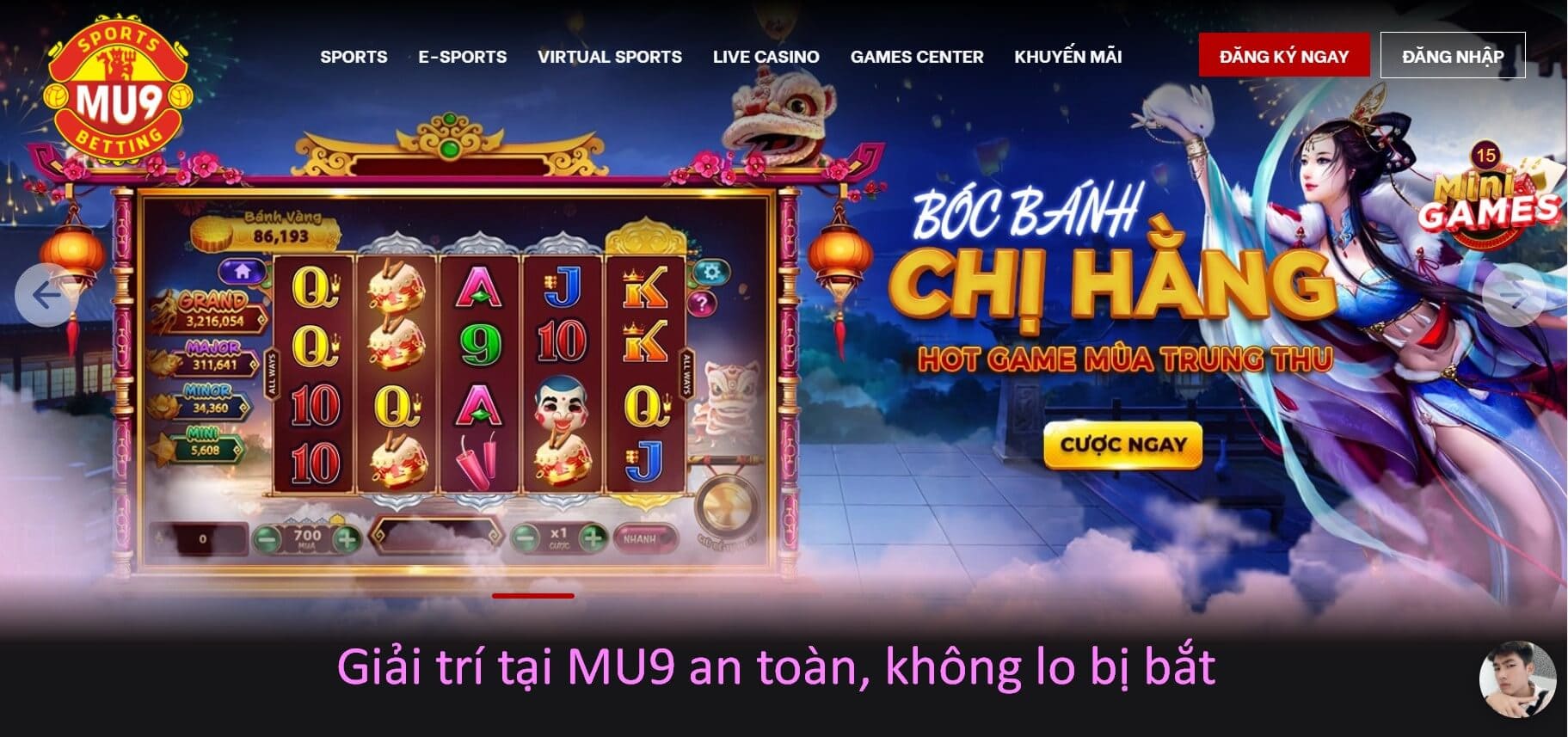 Không lo công an bắt khi chọn giải trí với MU9