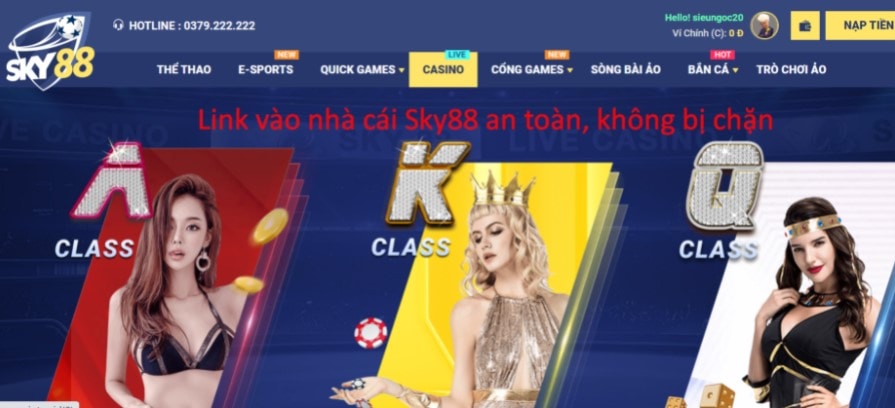 Link vào nhà cái Sky88 an toàn, không bị chặn