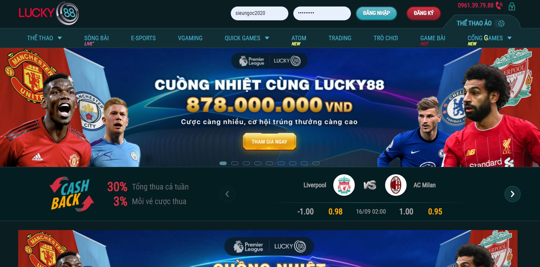 Nhà cái Lucky88 là đơn vị kinh doanh game cá cược uy tín nhất thế giới