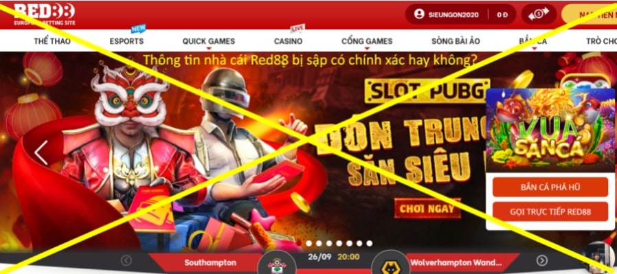 Thông tin nhà cái Red88 bị sập có chính xác hay không?